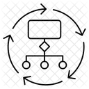 Diagramm Hierarchie Workflow Symbol