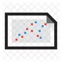 Diagramm Mehrfachreihen Streudiagramm  Symbol