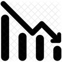 Diagramm mit negativem Ergebnis  Symbol