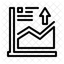 Diagramm Mit Pfeil Wachstum Geschaft Symbol