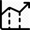 Diagramm nach oben  Symbol