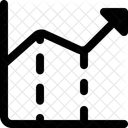 Diagramm nach oben  Symbol