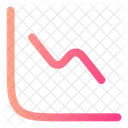 Diagramm nach unten  Symbol