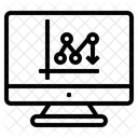 Diagramm Pfeil Nach Unten Monitor Bildschirm Symbol