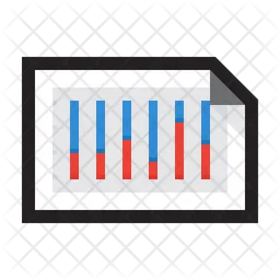 Diagramm mit vollständig gestapelten Balken  Symbol