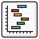 Diagramma Di Gantt Statistiche Infografica Icon