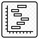 Diagramma Di Gantt Statistiche Infografica Icon