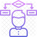 Bloc Diagramme Homme Icône