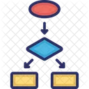 Diagramme Organigramme Flux De Travail Icône
