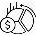 Diagramme Dollar Tarte Icône