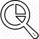 Diagramme Loupe Tarte Icône