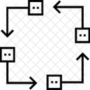 Diagramme Flux Hierarchie Icône