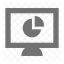 Diagramme Moniteur En Ligne Icône