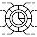 Diagramme Circulaire Tableau De Progression Graphique Statistique Icône