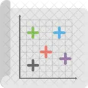 Dispersion Trace Diagramme Icône