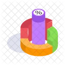 Diagramme Circulaire 3 D Graphique Icon