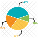 Tarte Graphique Statistiques Icône