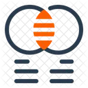Diagramme De Venn Comparaison Donnees Icône