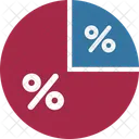 Graphique Avec Pourcentage Graphique Circulaire Avec Pourcentage Analyse Graphique Icône