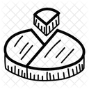 Diagramme Circulaire Statistiques Tableau Financier Icône