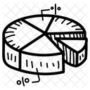 Diagramme Circulaire Statistiques Tableau Financier Icône