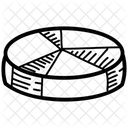 Diagramme Circulaire Statistiques Tableau Financier Icône