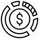 Diagramme Circulaire Diagramme En Anneau Diagramme Financier Icône