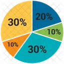 Tarte Statistiques Graphique Icône