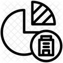 Diagramme circulaire de l'entreprise  Icône