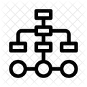 Diagramme de flux de travail  Icône