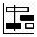 Diagramme de Gantt  Icône