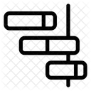 Diagramme De Gantt Du Flux De Travail Icône