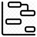 Diagramme De Gantt Du Flux De Travail Icône