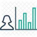 Employe Performance Graphique Icône