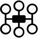 Reseau Diagramme Structure Icône