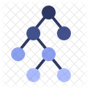 Diagramme en arbre binaire  Icône