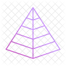 Diagramme pyramidal  Icône