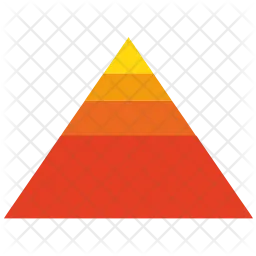 Diagramme pyramidal  Icône