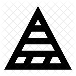 Diagramme pyramidal  Icône