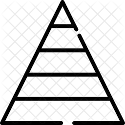 Diagramme pyramidal  Icône