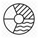 Radial Diagramme A Secteurs Graphique Icône