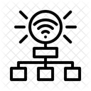 Schema De Reseau Diagramme Reseau Icône