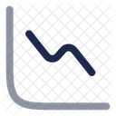 Diagramme vers le bas  Icône