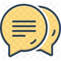 Dialog Icon - Download in Colored Outline Style