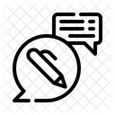 会話、文章、テキスト アイコン