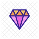 Diamanten Kontur Turkis Symbol