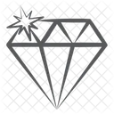 Diamant Kristall Kohlenstofflegierung Symbol