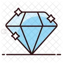 Diamant Kristall Kohlenstofflegierung Symbol