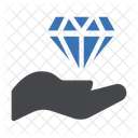 Diamant Edelstein Luxus Icon