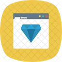 Diamant SEO Qualite Web Icône